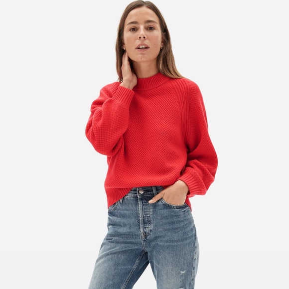 Everlane Sweaters - Everlane oversized Stroopwafel cashmere crew XS
